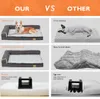 A collage of images comparing a dog bed with features of 'OUR' product versus 'OTHER' products, highlighting thickness, durability, and foam type. Náhľad obrázku produktu