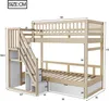 Merax Etagenbett 90x200 cm mit Treppe, Kinderbett für 2 Produktbild-Vorschau 7
