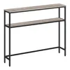 A tall, narrow console table with two shelves against a white background. Produktbild-Vorschau