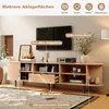 Merax TV Lowboard Rundform mit Rollo-Tür, TV-Schrank mit Produktbild-Vorschau 9
