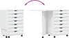 vidaXL Rollschrank mit Schreibtisch MOSS Weiß Massivholz Produktbild-Vorschau 10