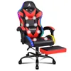 ALFORDSON Gaming-Massagestuhl, Massage-Rennstuhl mit LED, Produktbild-Vorschau 1