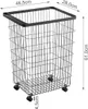 Metalowy kosz na pranie na kółkach, wys. 56,5 cm Podgląd zdjęcia produktu 8
