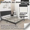 LZQ Polsterbett 160 x 200 cm Doppelbett mit Leder Kopfteil, Produktbild-Vorschau 6