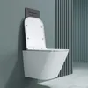 doporro WC Suspendu Blanc Cuvette Céramique Toilette Voir les images du produit 2