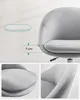 Collage showing details of a gray office chair. Voir les images du produit
