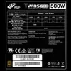 FSP Twins PRO 500W, 500 W, 100 - 240 V, 50 - 60 Hz, 8-4 A, Podgląd zdjęcia produktu 11