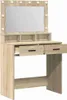 vidaXL Toaletní stolek Sonoma dub 79 x 41 x 135 cm Materiál Náhled obrázku produktu 3