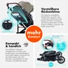 Poussette Daliya® NEOMOVE 3 en 1, avec coque bébé i-Size et Voir les images du produit 6