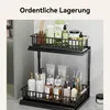 Küchenregal, 2 Etagen Waschbecken Regal, Küche Schrank Produktbild-Vorschau 4