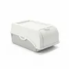 A white and gray plastic storage box with a lid, shown on a white background. Produktbild-Vorschau