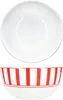 Split rouge rayé 6x bol à céréales Ø14cm 400ml porcelaine 6 Voir les images du produit 3