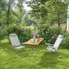 Outsunny 2er Set Campingstühle Faltstuhl mit 6-fach Produktbild-Vorschau 8