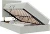 vidaXL Lit de rangement avec matelas gris clair 120 x 200 Voir les images du produit 1