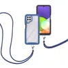 Samsung Galaxy A22 4G Handykette Hülle, Transparente TPU Produktbild-Vorschau 2