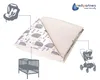 Babydecke für babys Baumwolle, 75x100, Graue Igel mit Produktbild-Vorschau 5