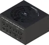 A 3D rendered image of a black computer power supply unit (PSU) with its modular ports visible. Produktbild-Vorschau