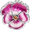 A close-up studio shot of a Pandora charm shaped like a flower. Produktbild-Vorschau