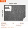 A close-up view of a gray carpet or felt material, with dimensions and thickness indicated by text overlays and an inset image. Produktbild-Vorschau