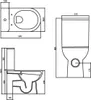 Viba | Wc compatto con bidet - 80x37x62 cm - Rubinetto Anteprima dell’immagine prodotto 4