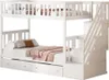 Letto a castello AIORBER, 90x200cm, con gradini di Anteprima dell’immagine prodotto 2