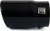 A black exhaust tip with a metal clamp and bolt. Podgląd zdjęcia produktu