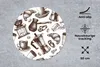 MuchoWow® Mauspad Mousepad Kaffee - Croissant - Muster Produktbild-Vorschau 2