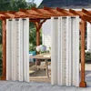 2er Set Vorhänge Boho Muster Wasserdicht Vorhang mit Ösen Produktbild-Vorschau 7