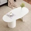 MODFU Table basse blanche Table de canapé Table irrégulière Voir les images du produit 2