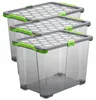 Rotho 3er Set Aufbewahrungsbox mit Rollen 65L Evo Total - Produktbild-Vorschau 1