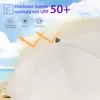 Sekey Sonnenschirm Rund Ø180cm Gartenschirm UV Schutz 50+ Produktbild-Vorschau 3