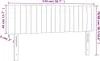 vidaXL LED Kopfteil Dunkelgrau 144x5x78/88 cm Stoff Produktbild-Vorschau 6