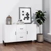 vidaXL Kredens biały wysoki połysk 100x36x60 cm materiał Podgląd zdjęcia produktu 4