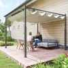 Pergola Outsunny ok. 3x3 m, pawilon ogrodowy, metalowe Podgląd zdjęcia produktu 2