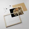 Gerahmtes Poster - Rahmen in heller Eiche - Tiere Leopard Produktbild-Vorschau 4