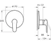 VITRA A42830EXP Einhebel-Wannen-Brausearmatur Root R. Produktbild-Vorschau 3