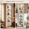 AGIONDA Standvitrine mit LED-Beleuchtung, Glasvitrine und Produktbild-Vorschau 7