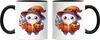 Süßer Geist Halloween Tasse schwarz Kürbis Hexenhut Produktbild-Vorschau 3