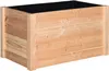 A wooden raised garden bed with a black liner. Náhled obrázku produktu