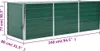 vidaXL Garten-Hochbeet Verzinkter Stahl 240x80x77 cm Grün Produktbild-Vorschau 2