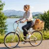 Hundefahrradkorb Weidenkorb mit Gitter Kissen großer Produktbild-Vorschau 3