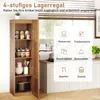 COSTWAY, armoire haute à 4 étagères, meuble de rangement Voir les images du produit 4