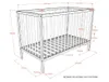 VIPACK - Lettino con sponde DINO 60 x 120 cm, rete a doghe Anteprima dell’immagine prodotto 1