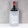 Flaschenkühler H21cm Beton Grau Weinkühler Spruch Zu Vino Produktbild-Vorschau 3
