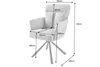 riess-ambiente Drehbarer Stuhl BIG GEORGE beige Produktbild-Vorschau 2
