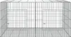 vidaXL Klec pro králíky 2 panely 110x79x54 cm Pozinkované Náhled obrázku produktu 3