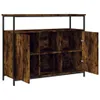 vidaXL Sideboard chêne fumé 100x35x80 cm bois composite Voir les images du produit 5