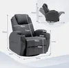 Massagesessel 360° drehbar Stoff Relaxsessel Heizung Produktbild-Vorschau 7