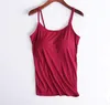 ASKSA Dámské spodní tričko Bra Shirt Basic U-Neck Built-in Náhled obrázku produktu 4