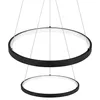 MasterLED závěsné svítidlo 2násobný prstenec 60 cm černý, Náhled obrázku produktu 3